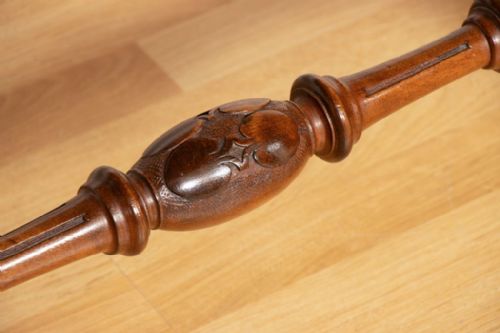 VICTORIAN INLAID BURR WALNUT SIDE TABLE - ADDITIONAL PHOTO 6
