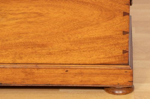 VICTORIAN MAHOGANY TRUNK C1880 - ADDITIONAL PHOTO 6