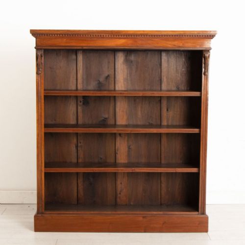VICTORIAN OPEN BOOKCASE IN WALNUT C1890 - ADDITIONAL PHOTO 1