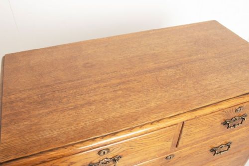 ANTIQUE CHEST OF DRAWERS IN GOLDEN OAK C1900 - ADDITIONAL PHOTO 5