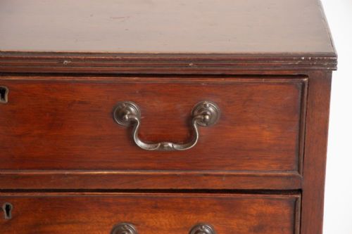 MAHOGANY 5 DRAWER EDWARDIAN CHEST WITH ORIGINAL HANDLES - ADDITIONAL PHOTO 2
