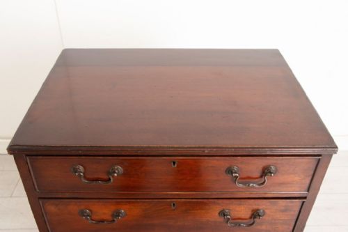 MAHOGANY 5 DRAWER EDWARDIAN CHEST WITH ORIGINAL HANDLES - ADDITIONAL PHOTO 3