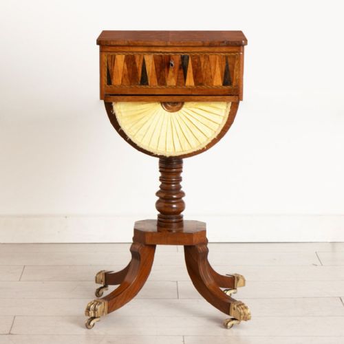 VICTORIAN TUNBRIDGE WARE MARQUETRY SEWING BOX - ADDITIONAL PHOTO 1