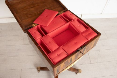 VICTORIAN TUNBRIDGE WARE MARQUETRY SEWING BOX - ADDITIONAL PHOTO 7