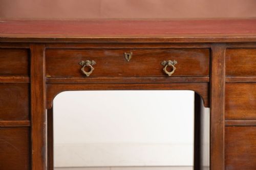 VICTORIAN ARTS CRAFTS DESK IN ASH WITH NINE DRAWERS - ADDITIONAL PHOTO 4