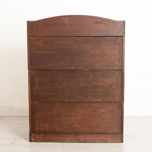 ANTIQUE SECTIONAL BOOKCASE IN GOLDEN OAK BY LEBUS C1910 - ADDITIONAL PHOTO 9