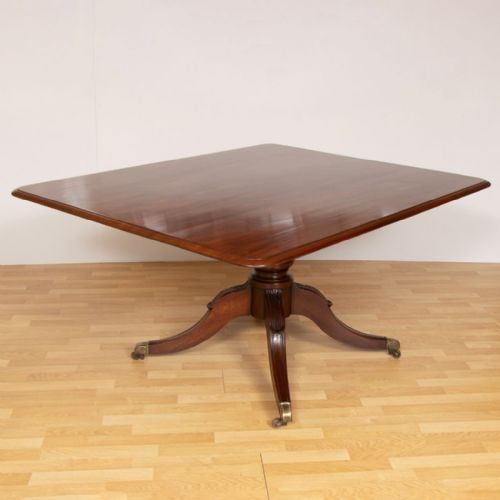 LARGE GEORGIAN MAHOGANY TILT TOP DINING TABLE C1780 - ADDITIONAL PHOTO 1
