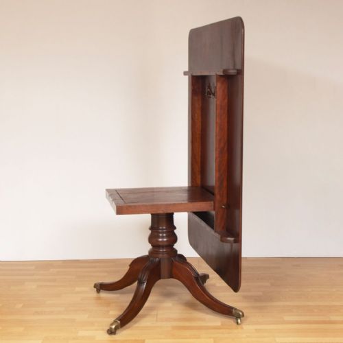 LARGE GEORGIAN MAHOGANY TILT TOP DINING TABLE C1780 - ADDITIONAL PHOTO 3