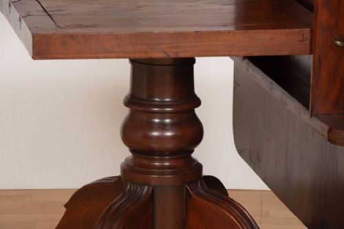 LARGE GEORGIAN MAHOGANY TILT TOP DINING TABLE C1780 - ADDITIONAL PHOTO 4
