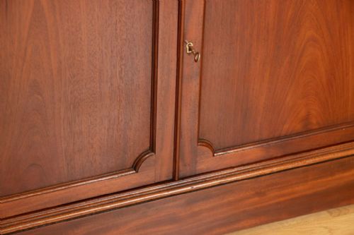 EDWARDIAN MAHOGANY BOOKCASE WITH GLAZED TOP SECTION C1910 - ADDITIONAL PHOTO 6