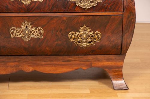 ANTIQUE BAROQUE STYLE DUTCH BUREAU IN ROSEWOOD C1800 - ADDITIONAL PHOTO 4