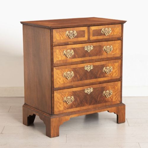 ANTIQUE WALNUT CHEST OF DRAWERS - ADDITIONAL PHOTO 1