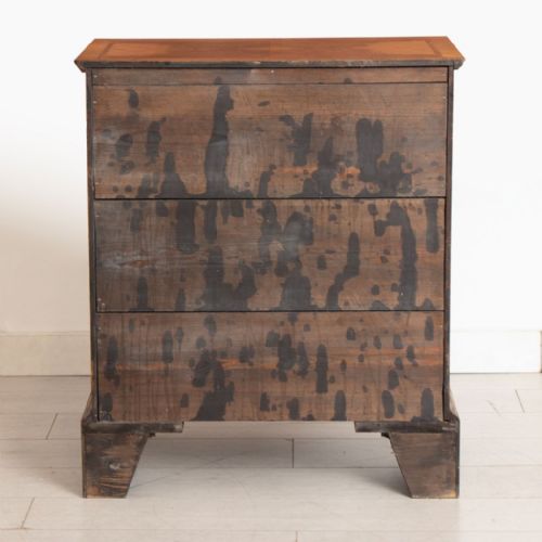 ANTIQUE WALNUT CHEST OF DRAWERS - ADDITIONAL PHOTO 9