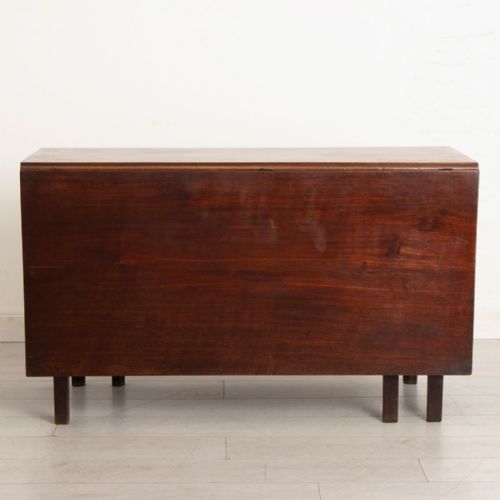 LATE 18TH CENTURY SOLID MAHOGANY DROP LEAF DINING TABLE - ADDITIONAL PHOTO 5