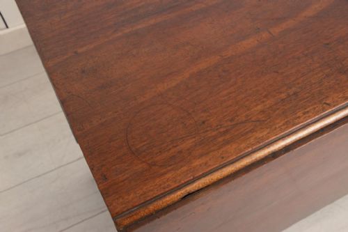 LATE 18TH CENTURY SOLID MAHOGANY DROP LEAF DINING TABLE - ADDITIONAL PHOTO 7