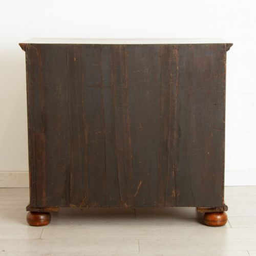 GEORGE I WALNUT CHEST OF DRAWERS WITH CROSSBANDING FEATHER BANDING TO DRAWERS TOP C1700 - ADDITIONAL PHOTO 8