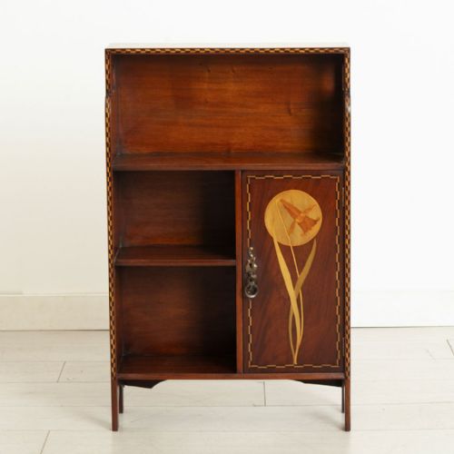 ARTS CRAFTS MAHOGANY BOOKCASE BY SHAPLAND PETTER - ADDITIONAL PHOTO 5