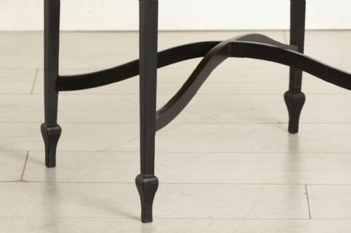 VICTORIAN EBONIZED SIDE TABLE WITH INLAID TOP - ADDITIONAL PHOTO 7