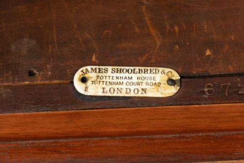 VICTORIAN WALNUT REVOLVING BOOKCASE BY JAMES SHOOLBRED CO LONDON C1880 - ADDITIONAL PHOTO 6