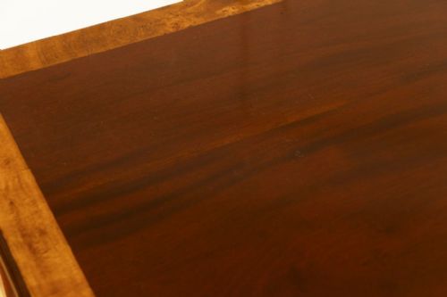 VICTORIAN MAHOGANY DESK WITH INLAY DETAIL - ADDITIONAL PHOTO 6