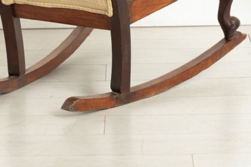 VICTORIAN MAHOGANY ROCKING CHAIR - ADDITIONAL PHOTO 6