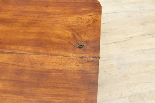 FRENCH TYROLEAN WALNUT COFFEE TABLE WITH SLIDING TOP FOR STORAGE - ADDITIONAL PHOTO 9