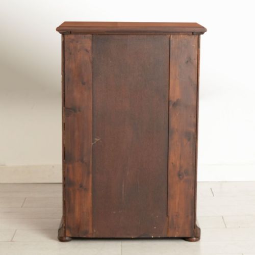 EDWARDIAN MAHOGANY CHEST OF DRAWERS WITH BRASS RING DROP HANDLES C1900 - ADDITIONAL PHOTO 7