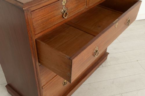 ARTS CRAFTS CHEST OF DRAWERS IN MAHOGANY C1900 - ADDITIONAL PHOTO 3