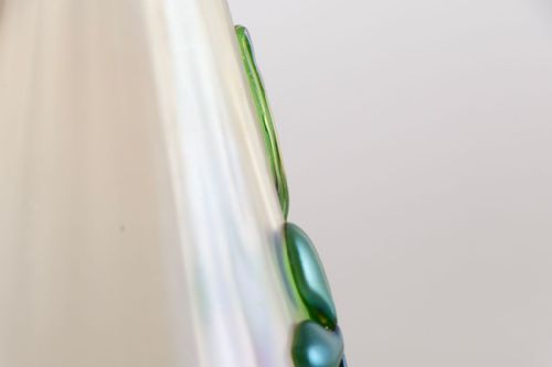 AUSTRIAN ART NOUVEAU IRIDESCENT GLASS VASE C1900 - ADDITIONAL PHOTO 4