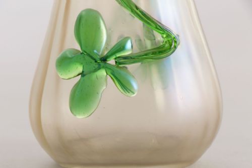 AUSTRIAN ART NOUVEAU IRIDESCENT GLASS VASE C1900 - ADDITIONAL PHOTO 5