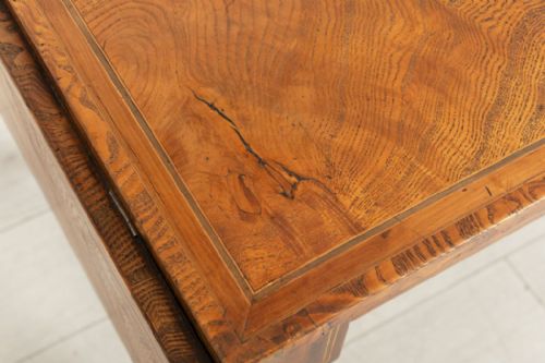 ANTIQUE FIGURED ELM YEW REGENCY SOFA TABLE C1820 - ADDITIONAL PHOTO 10