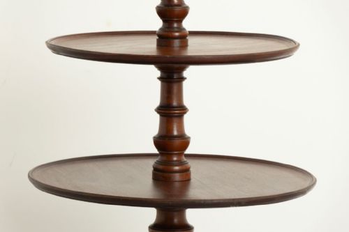 REGENCY DUMB WAITER IN FIDDLEBACK MAHOGANY C1820 - ADDITIONAL PHOTO 1