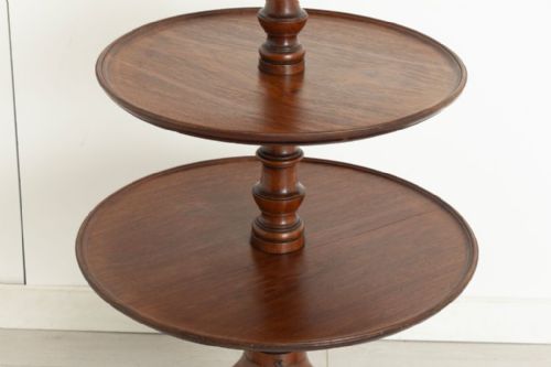 REGENCY DUMB WAITER IN FIDDLEBACK MAHOGANY C1820 - ADDITIONAL PHOTO 3