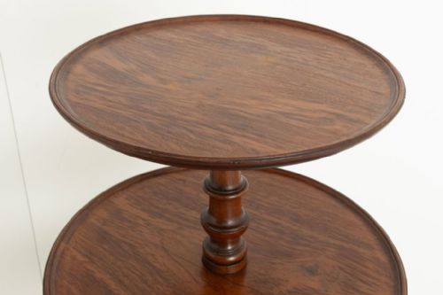 REGENCY DUMB WAITER IN FIDDLEBACK MAHOGANY C1820 - ADDITIONAL PHOTO 4