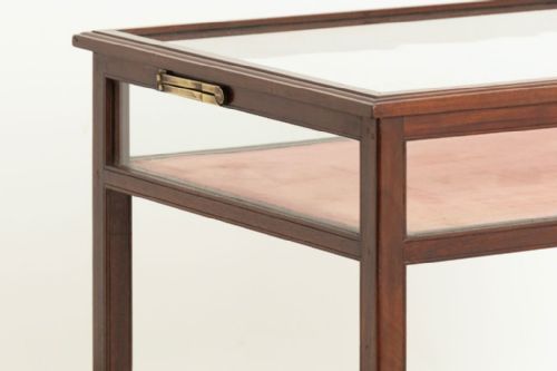 EDWARDIAN MAHOGANY DISPLAY CASE C1900 - ADDITIONAL PHOTO 4