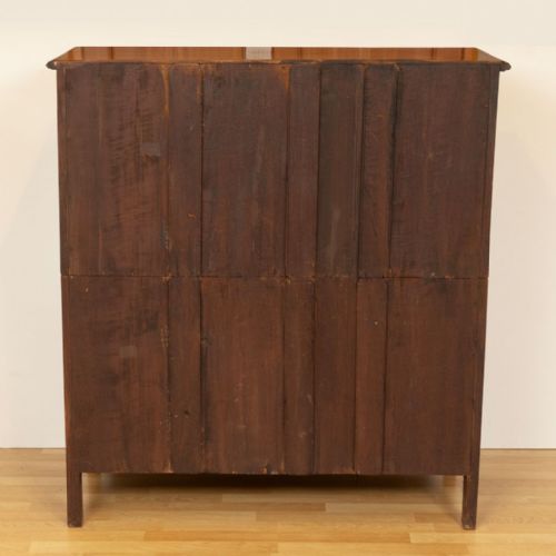 TEAK ROSEWOOD CHEST WITH BRASS MILITARY STYLE HANDLES C1900 - ADDITIONAL PHOTO 6