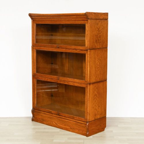 antique golden oak sectional bookcase c1900 - CATEGORY: ANTIQUE BOOKCASES - DATED 1900