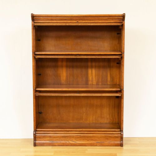 ANTIQUE GOLDEN OAK SECTIONAL BOOKCASE C1900 - ADDITIONAL PHOTO 2