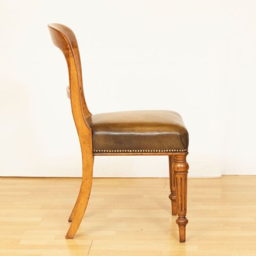 VICTORIAN GOLDEN OAK LIBRARY CHAIR BY JOHN TAYLOR SON EDINBOROUGH C1870 - ADDITIONAL PHOTO 2