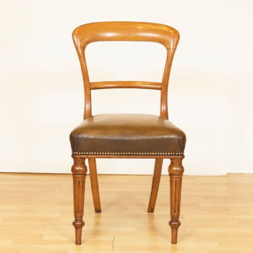 VICTORIAN GOLDEN OAK LIBRARY CHAIR BY JOHN TAYLOR SON EDINBOROUGH C1870 - ADDITIONAL PHOTO 3