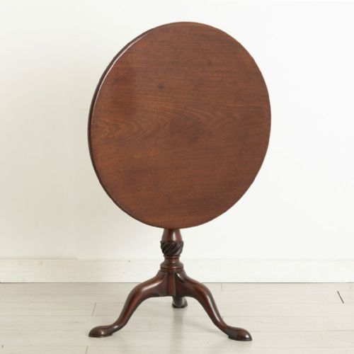 GEORGIAN CUBAN MAHOGANY TRIPOD TABLE C1780 - ADDITIONAL PHOTO 1