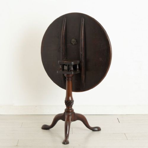 GEORGIAN CUBAN MAHOGANY TRIPOD TABLE C1780 - ADDITIONAL PHOTO 2