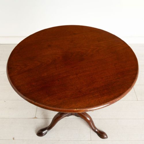 GEORGIAN CUBAN MAHOGANY TRIPOD TABLE C1780 - ADDITIONAL PHOTO 3