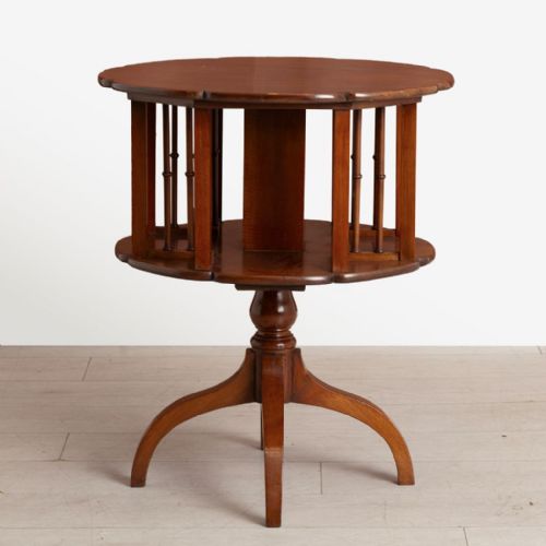 VICTORIAN MAHOGANY REVOLVING BOOKCASE C1880 - ADDITIONAL PHOTO 1