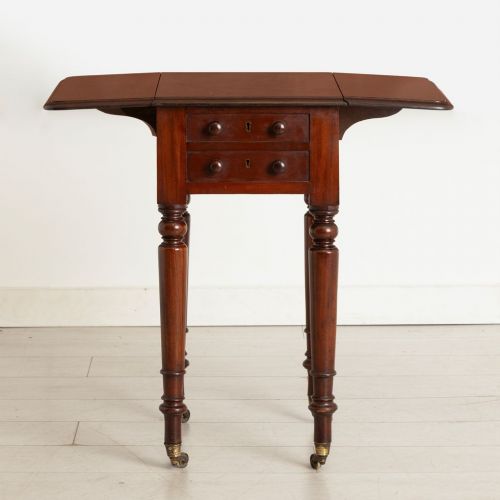 VICTORIAN DROP LEAF TABLE IN MAHOGANY - ADDITIONAL PHOTO 1
