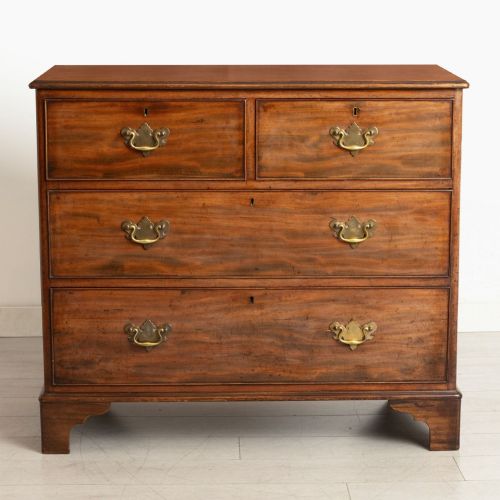Late 19th Century Mahogany Chest with Four Drawers