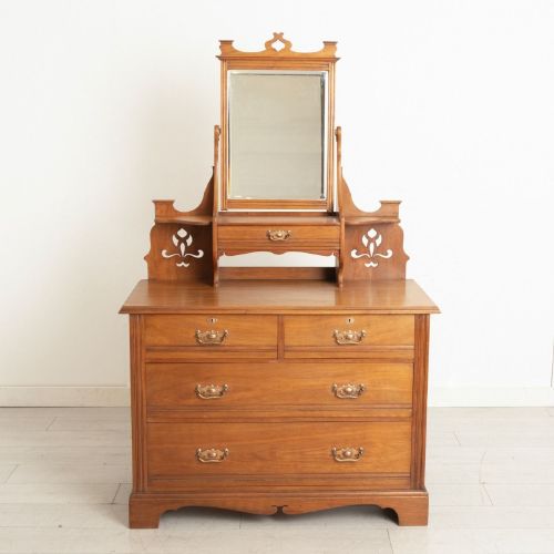 Arts & Crafts Walnut Dressing Chest by Shapland & Petter