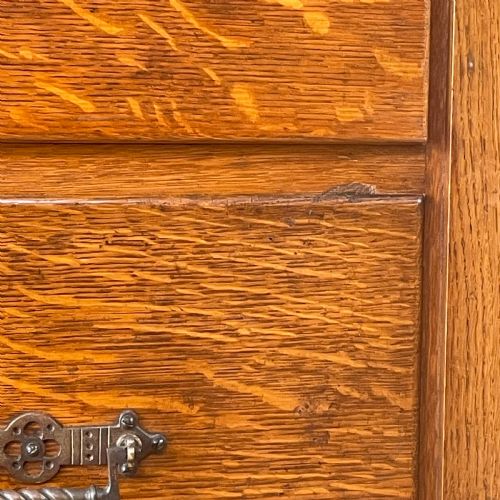C1900 OAK CHEST OF DRAWERS - ADDITIONAL PHOTO 6