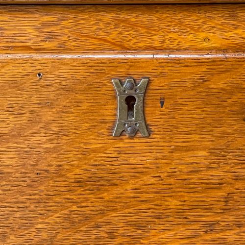C1900 OAK CHEST OF DRAWERS - ADDITIONAL PHOTO 13