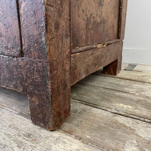 LATE 18TH C PAINTED PINE FOOD CUPBOARD - ADDITIONAL PHOTO 7